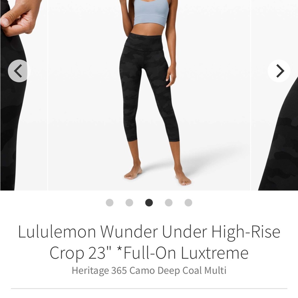 NWOT Original Lululemon Wunder Under High-Rise Crop 23" *Full-On Luxtreme